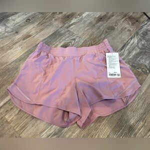 NEW with tags! Lululemon Hotty Hot High-Rise Lined Short 4"
Rose Blush sz 14